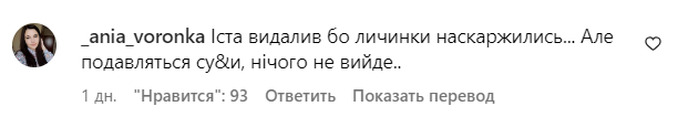 Коментар зі сторінки Маші Єфросиніної