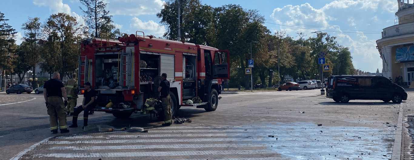 Последствия обстрела Чернигова 19 августа. Фото: Новини.LIVE