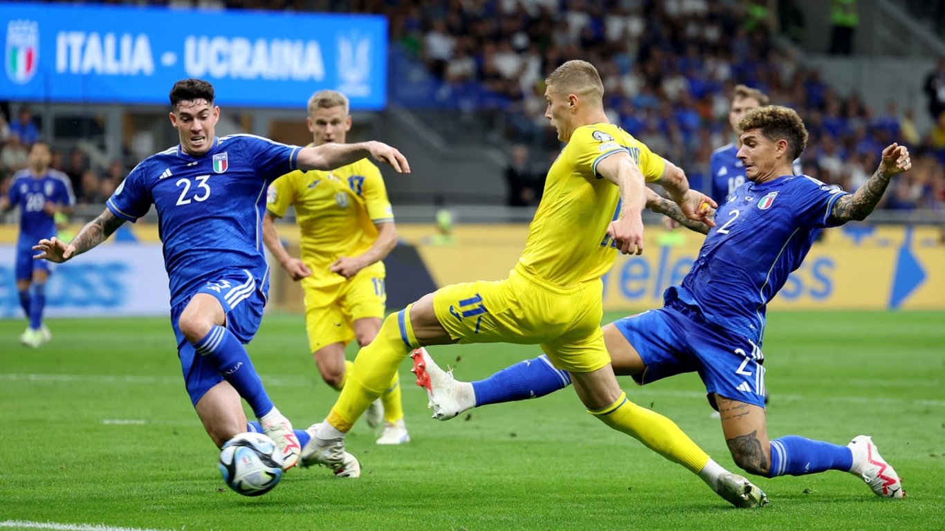 Италия нанесла первое поражение сборной Украины с Ребровым