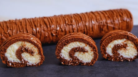 Шоколадний рулет "Принц", який підкорює всіх — випічка з кокосом - 285x160