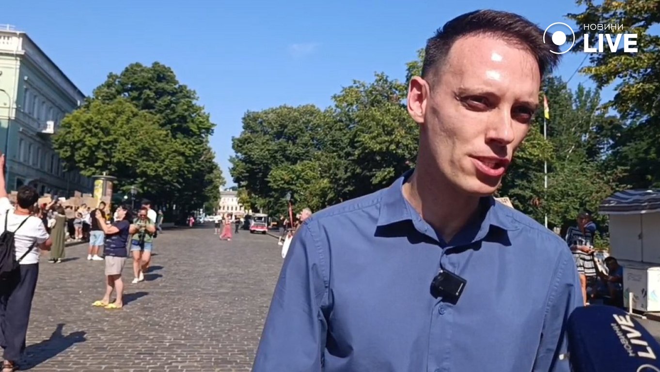 Мітинг в Одесі: підтримали міністра оборони Федорова