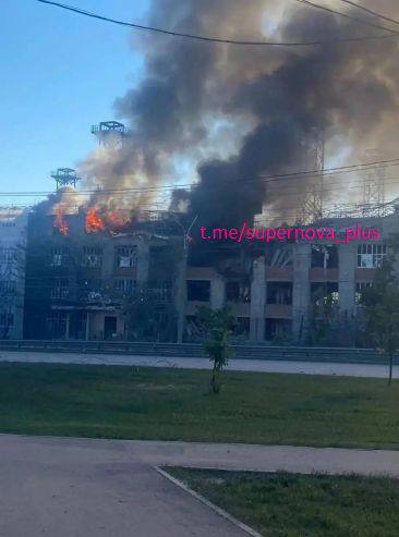Завод в Чебоксарах горить