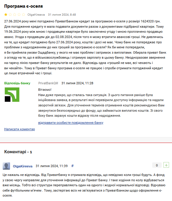 ПриватБанк скарги