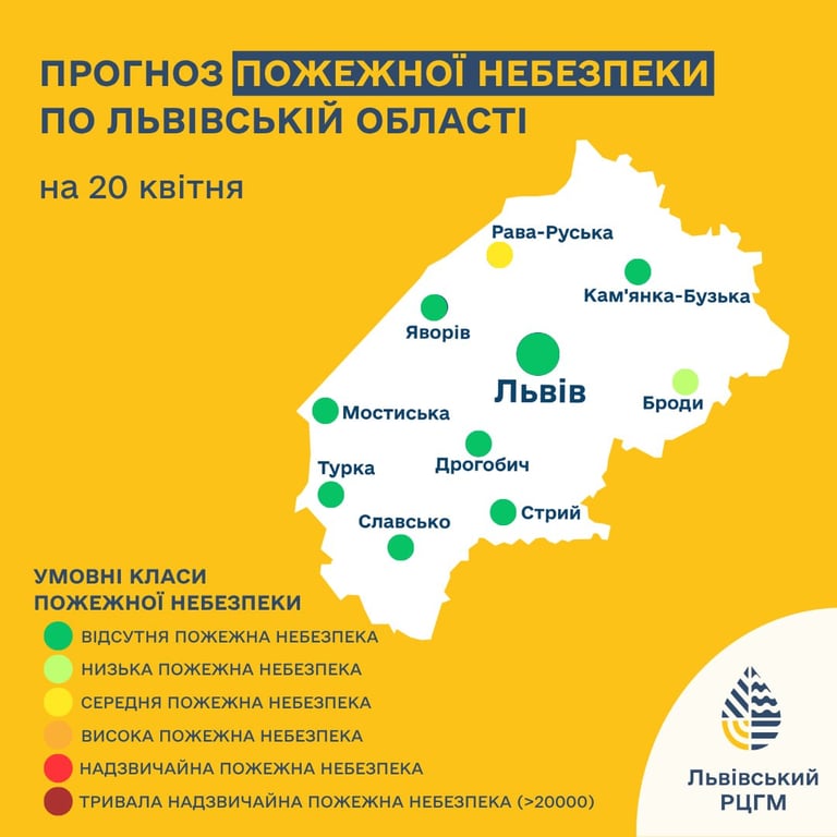 Погода у Львові 20 квітня