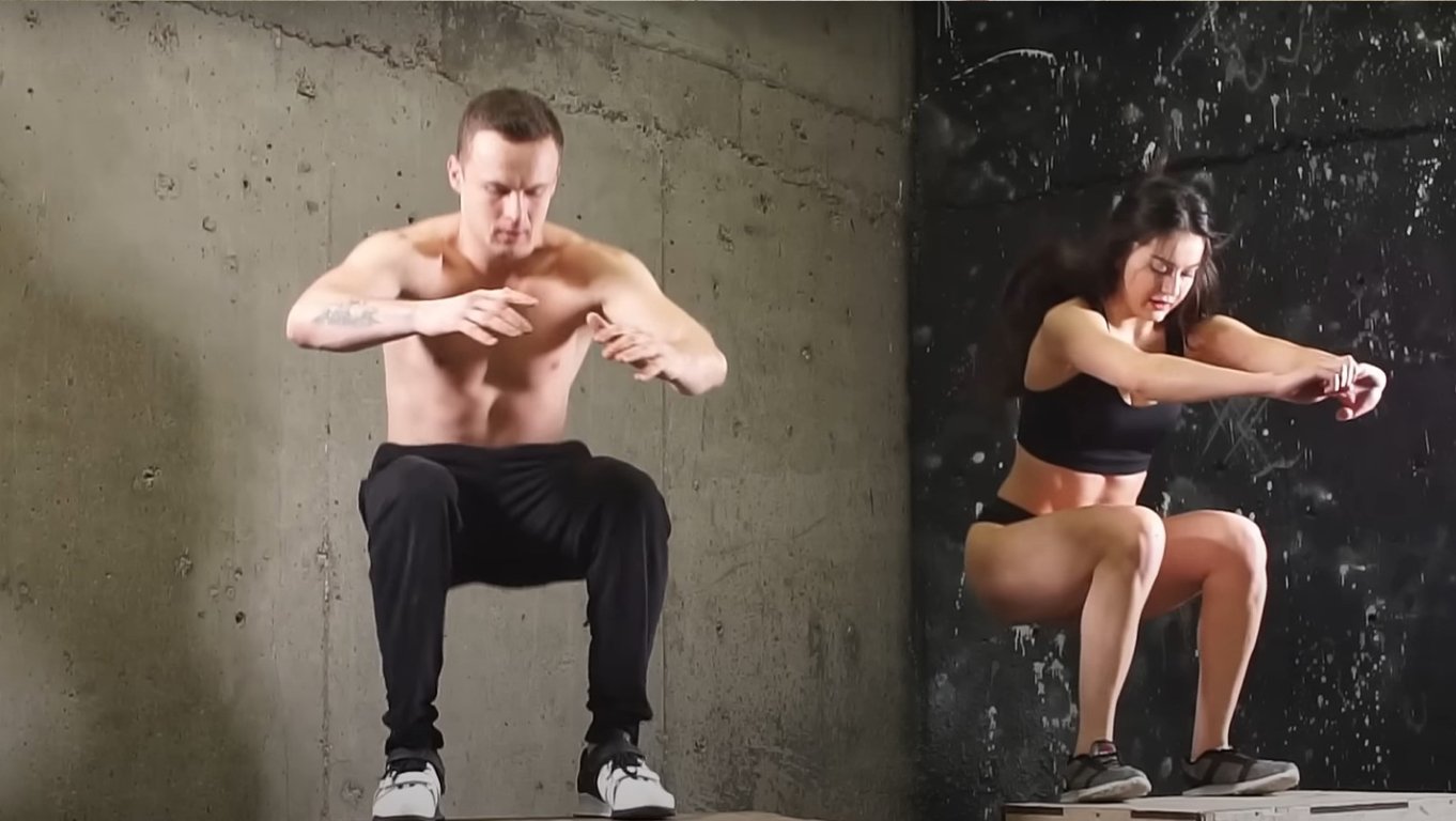 Тренировка в спортзале