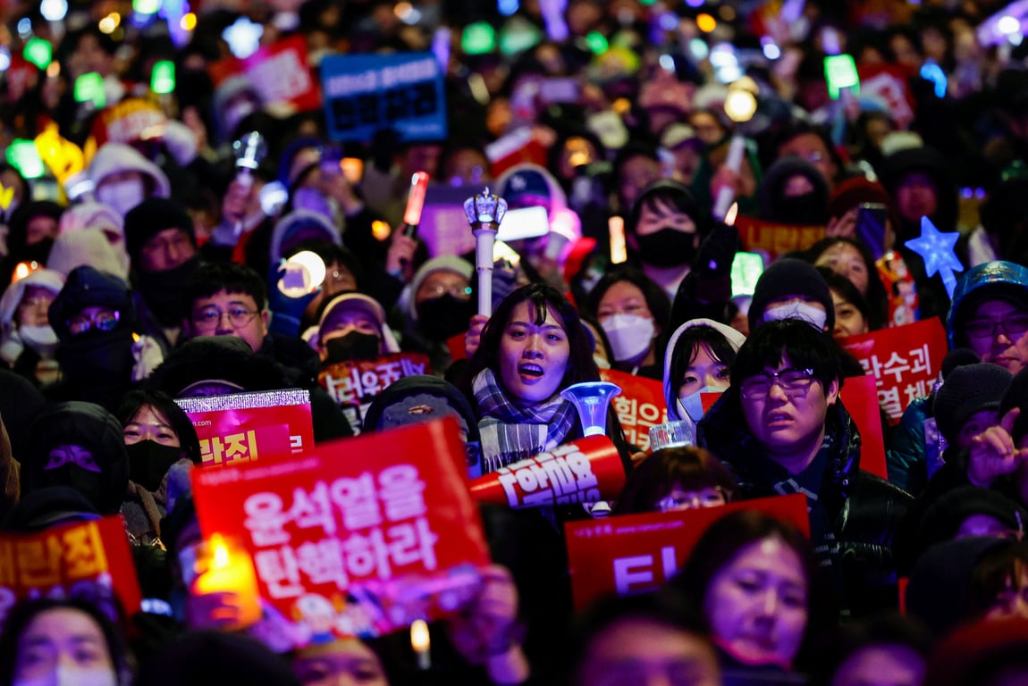 Митинг в Сеуле