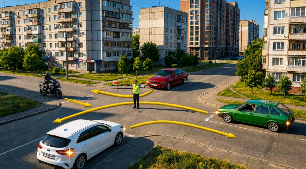Тест ПДР: хто може рухатися далі