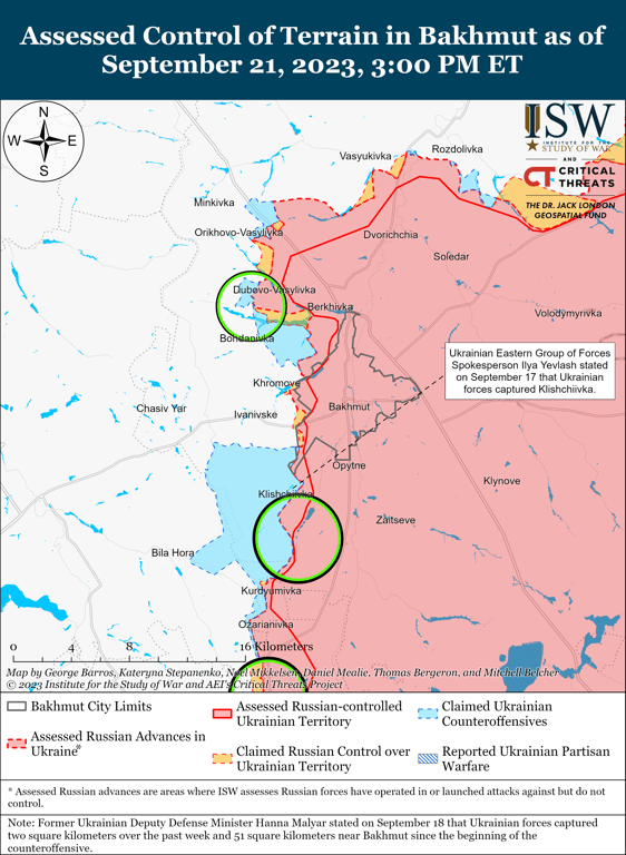 Карти бойових дій на 22 вресня