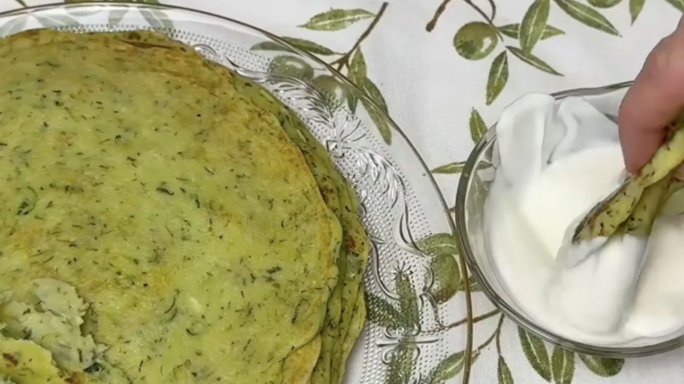 рецепт кабачкових млинців на сніданок