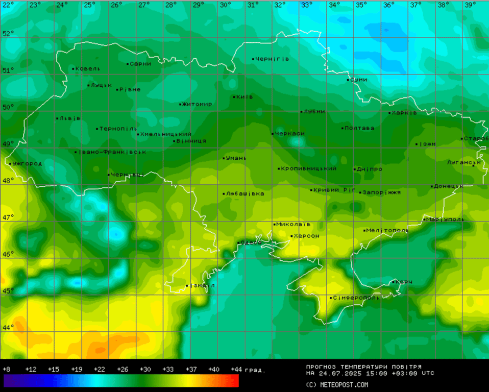 Погода в Україні 24 липня