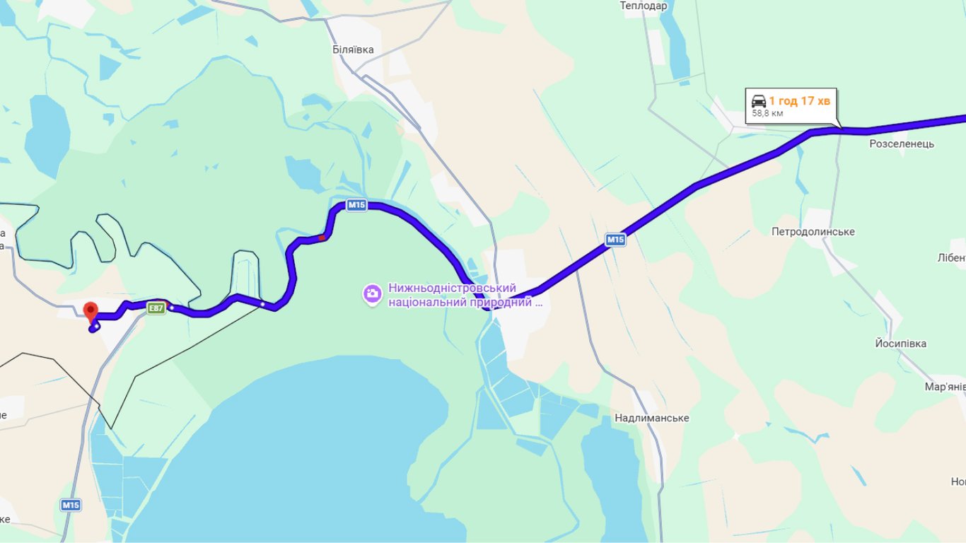 Затори на трасі Одеса-Рені