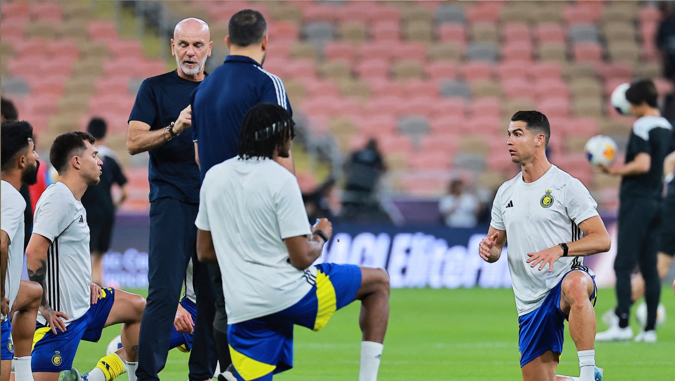 Стефано Пиоли и Криштиану Роналду