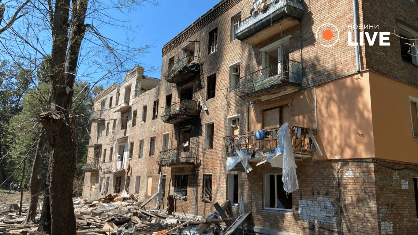 Зруйновані будинки на Відрадному - обстріл Києва