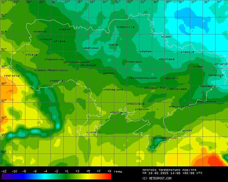 карта погоди