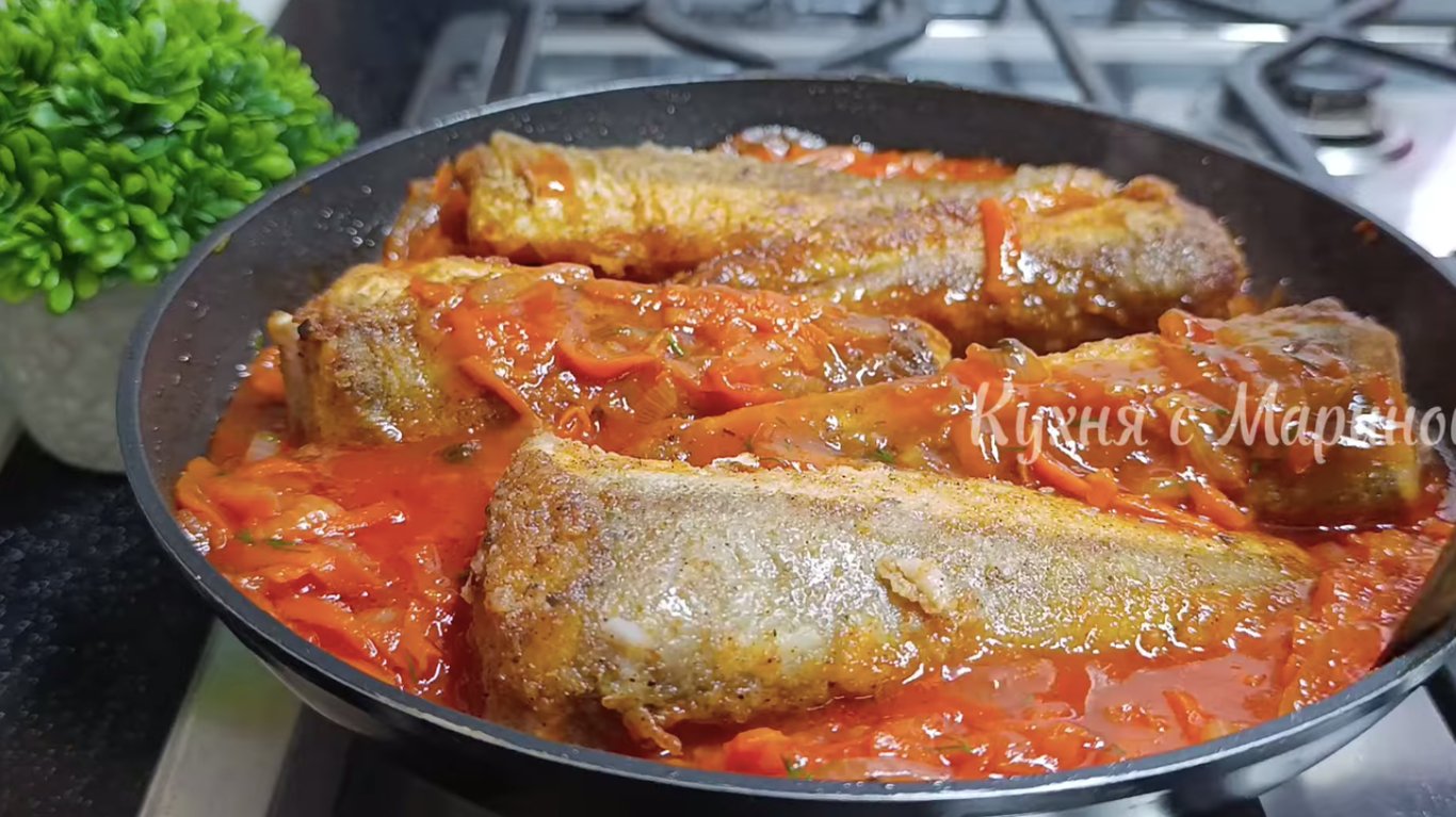 рецепт хека в підливі