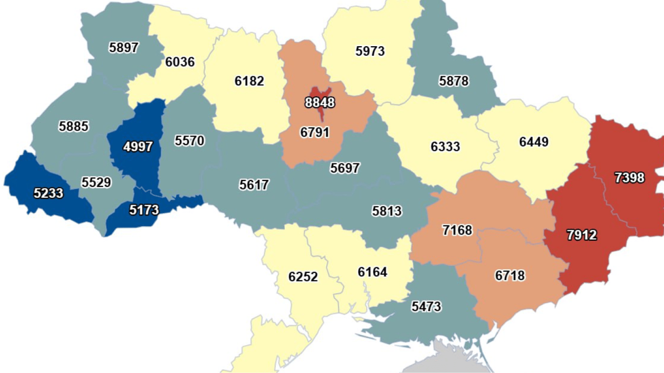 Одещина серед лідерів за сумою пенсій