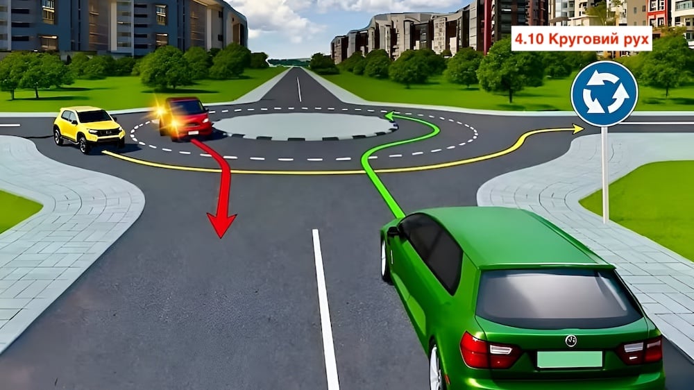 Тест з ПДР: хто кого пропускає на колі?