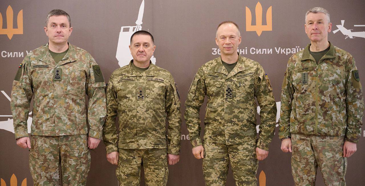 Головнокомандувач ЗСУ Олександр Сирський з військовим керівництвом Литви