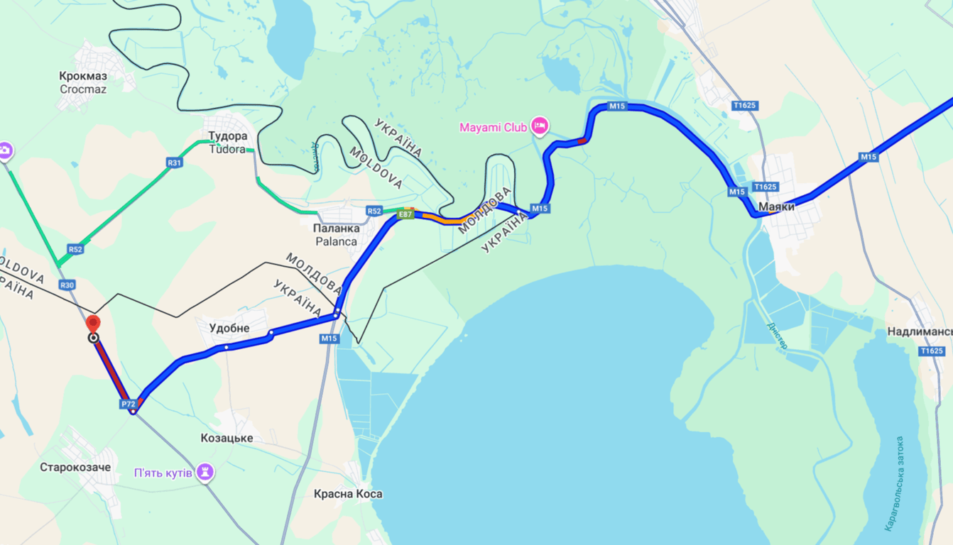 Затори на трасі Одеса-Рені — черга перед Паланкою збільшилась - фото 1