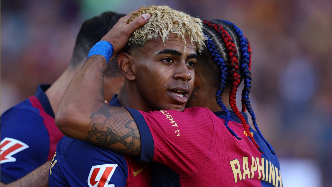 Ламин Ямаль и Рафинья