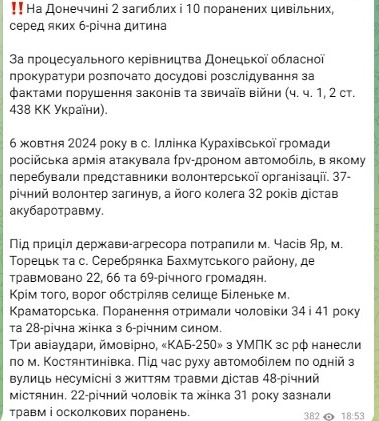 Удар по Донбасу 6 октября