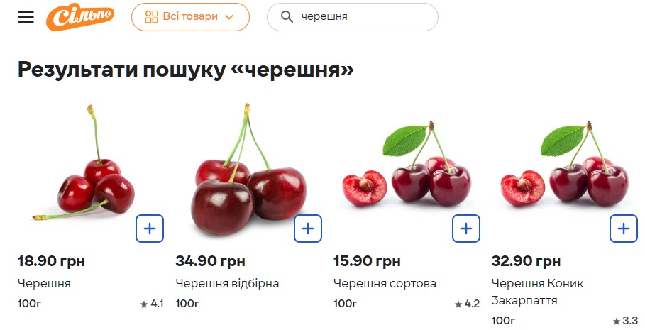 Цены на черешню - сколько стоит ягода в оккупированном Мелитполе и других областях Украины (фото)