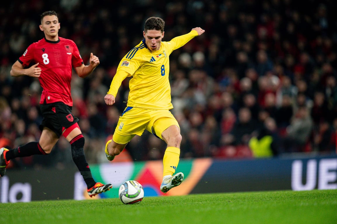 Футболисты сборной Украины