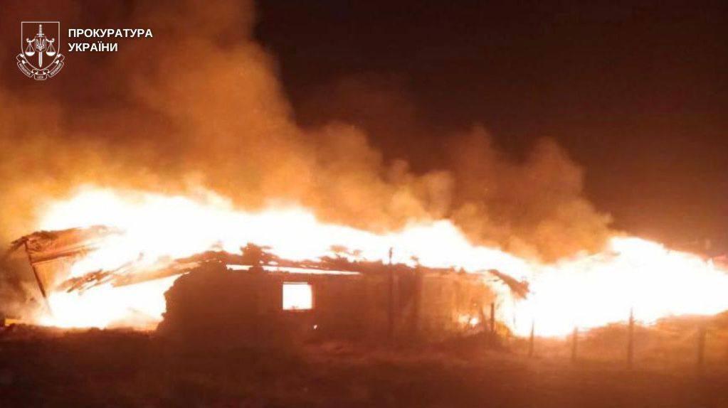 Пожежа на фермерському господарстві. Фото: Одеська обласна прокуратура