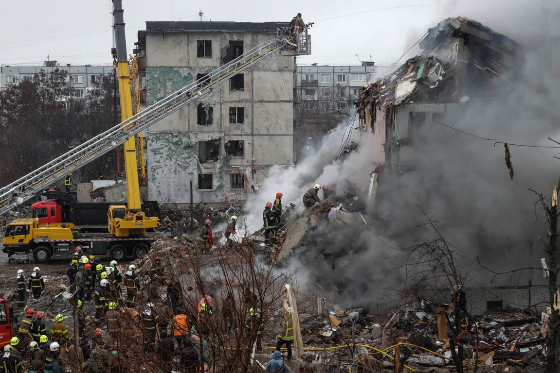 Російський обстріл Полтави 1 лютого