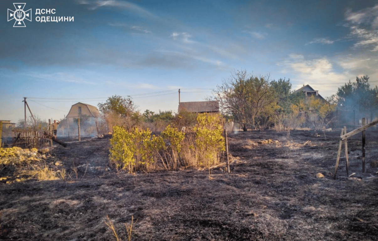 Пожар в Будячках в Одесской области