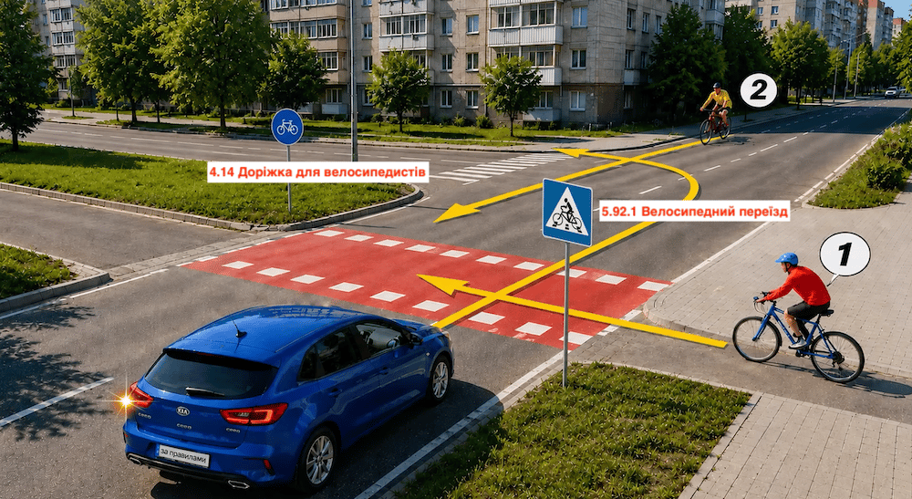 Тест ПДР: кому має дати дорогу водій