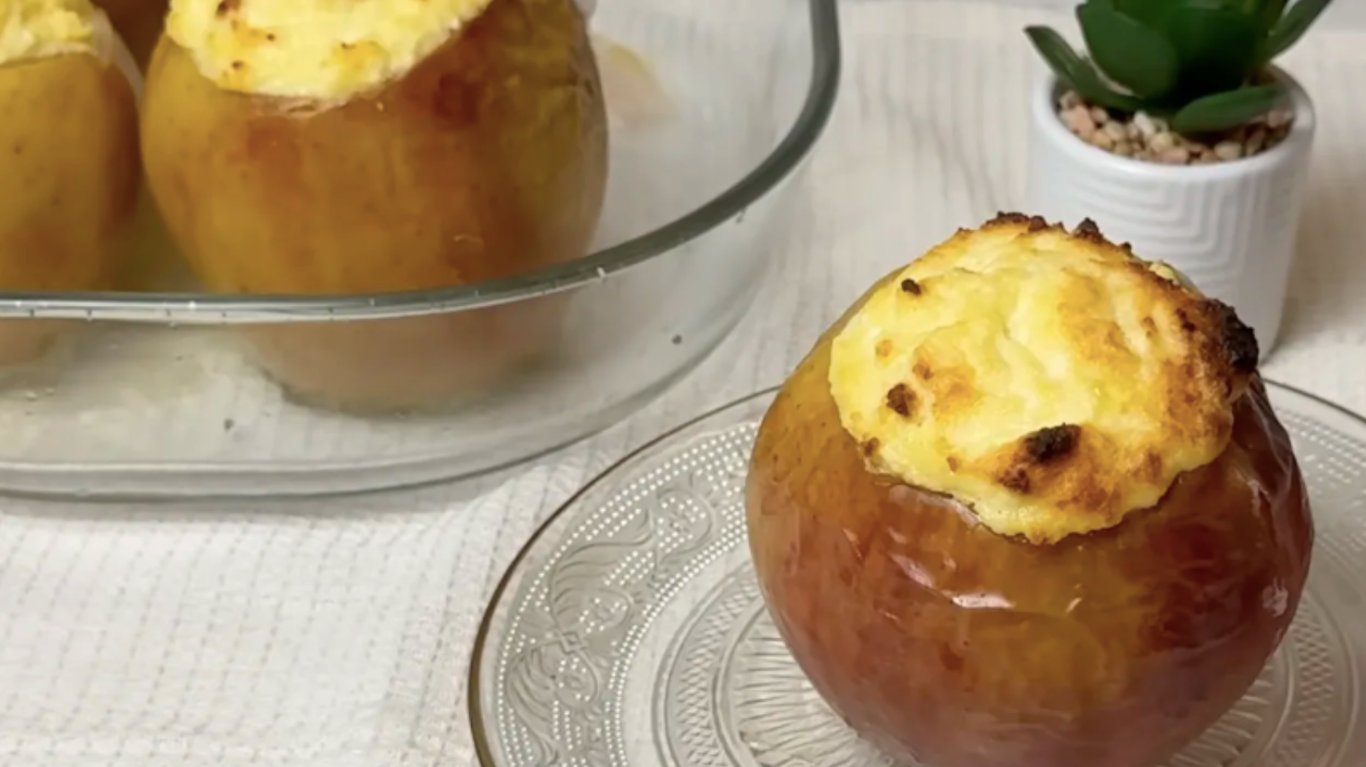 рецепт яблук з начинкою