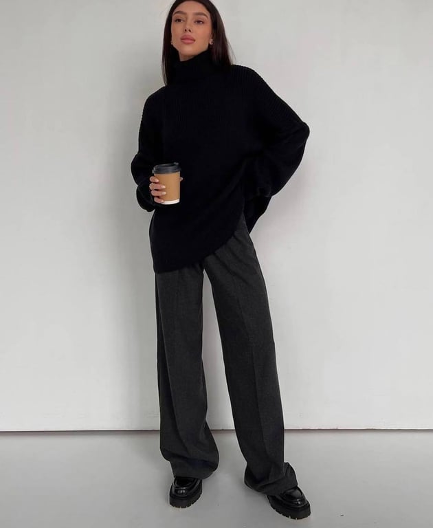 Широкі штани ідеально підійдуть до класичних образів