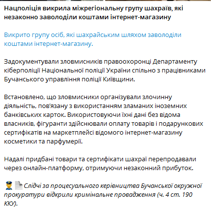 Нацполіція викрила групу шахраїв, що обкрадали інтернет-магазин - фото 2