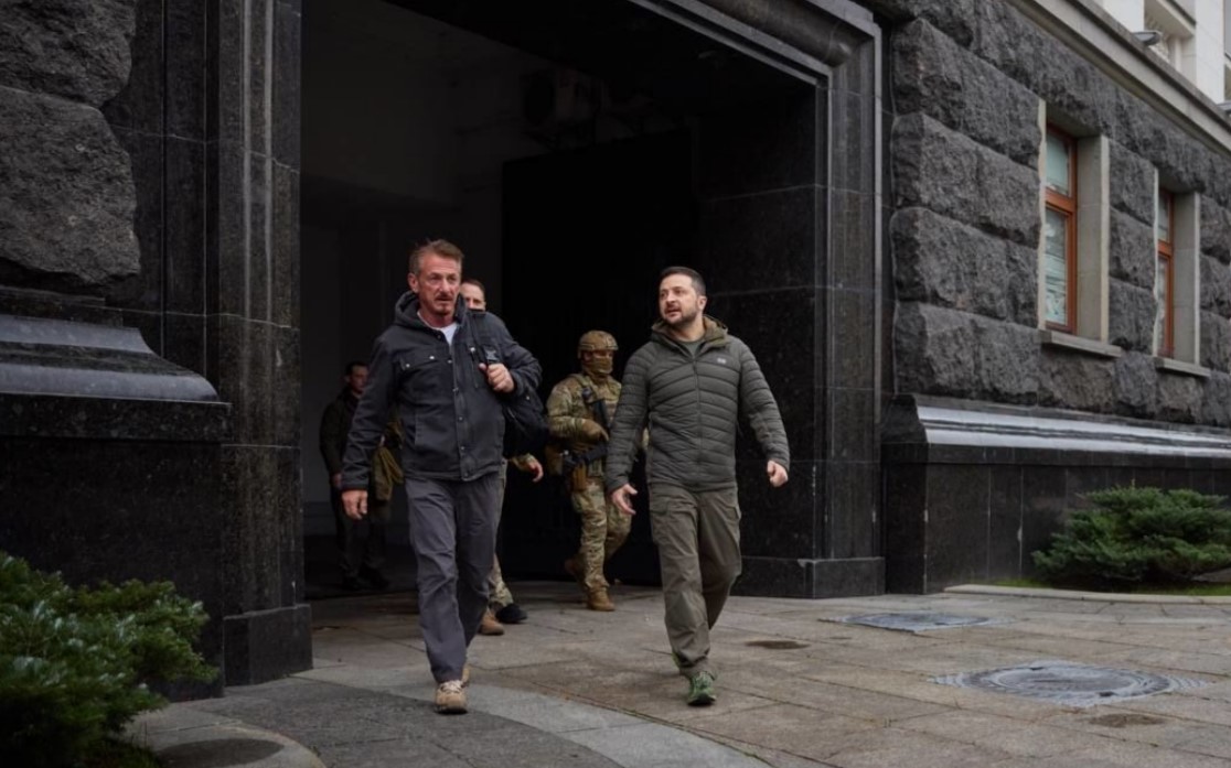 Зеленский и Шон Пенн поддержка Украины