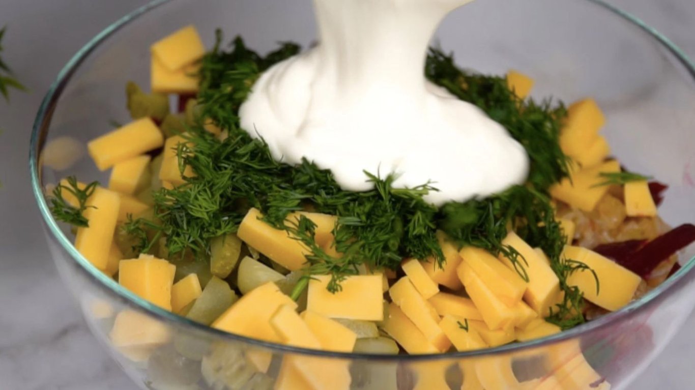 вкусный салат со свеклой