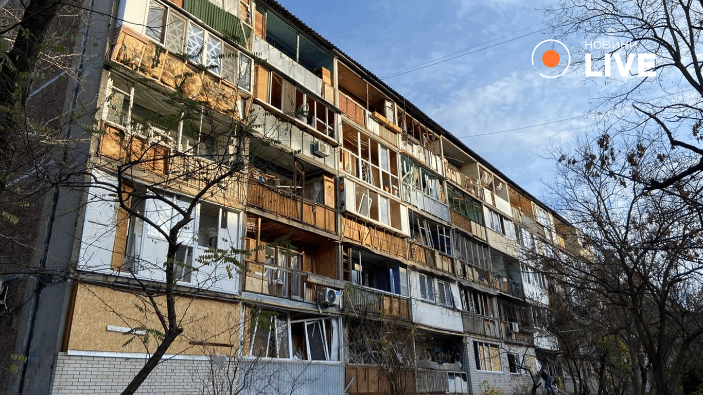 Обстріл Києва - фото будинку