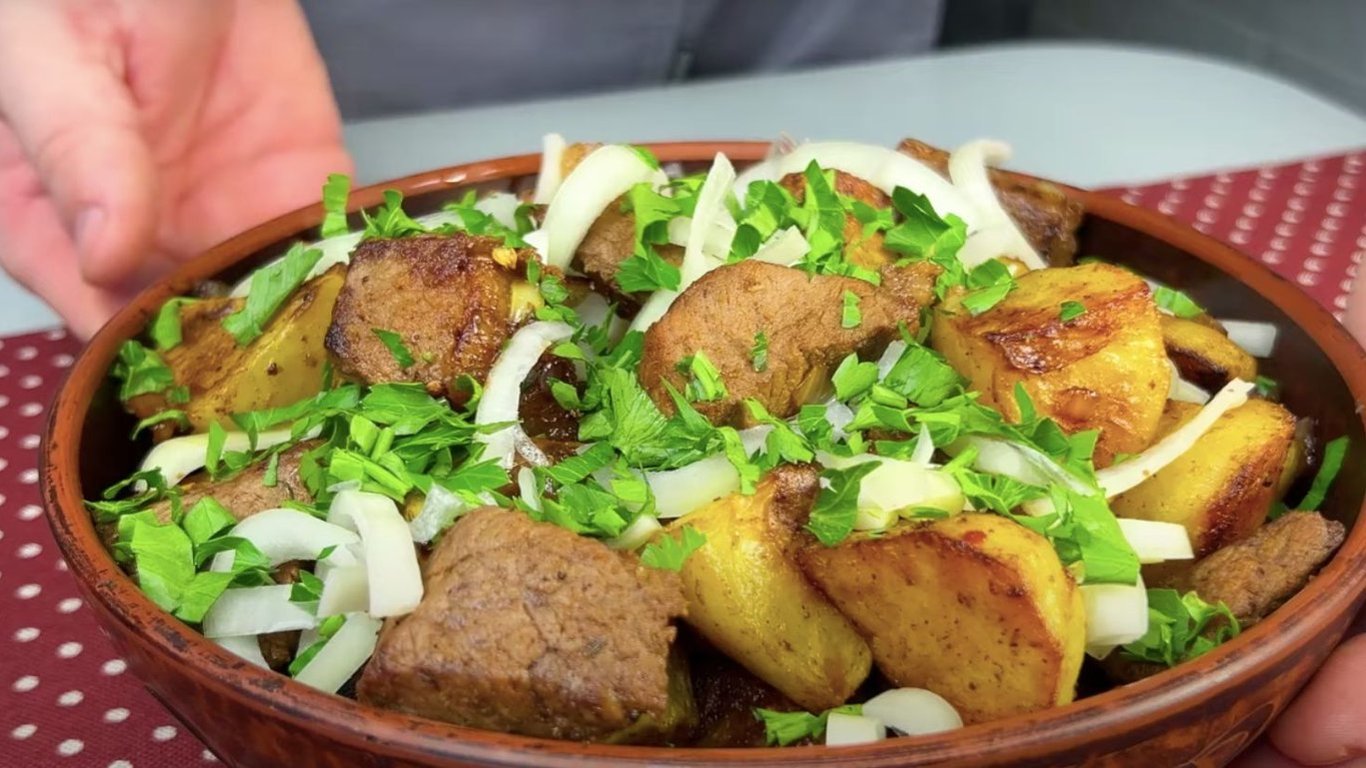 Рецепт самого вкусного картофеля — Оджахури с мясом по-грузински