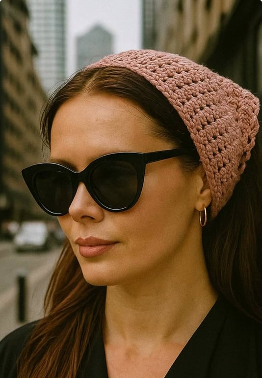 В'язана хустка нагадує про стиль 60-х