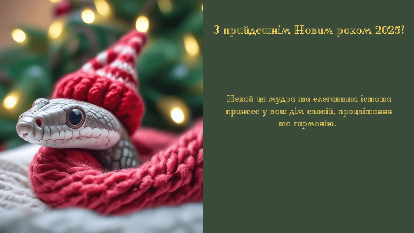 Привітання з прийдешнім Новим роком 2025