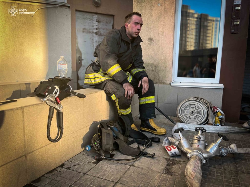 Пожар в Вышгороде 30 апреля