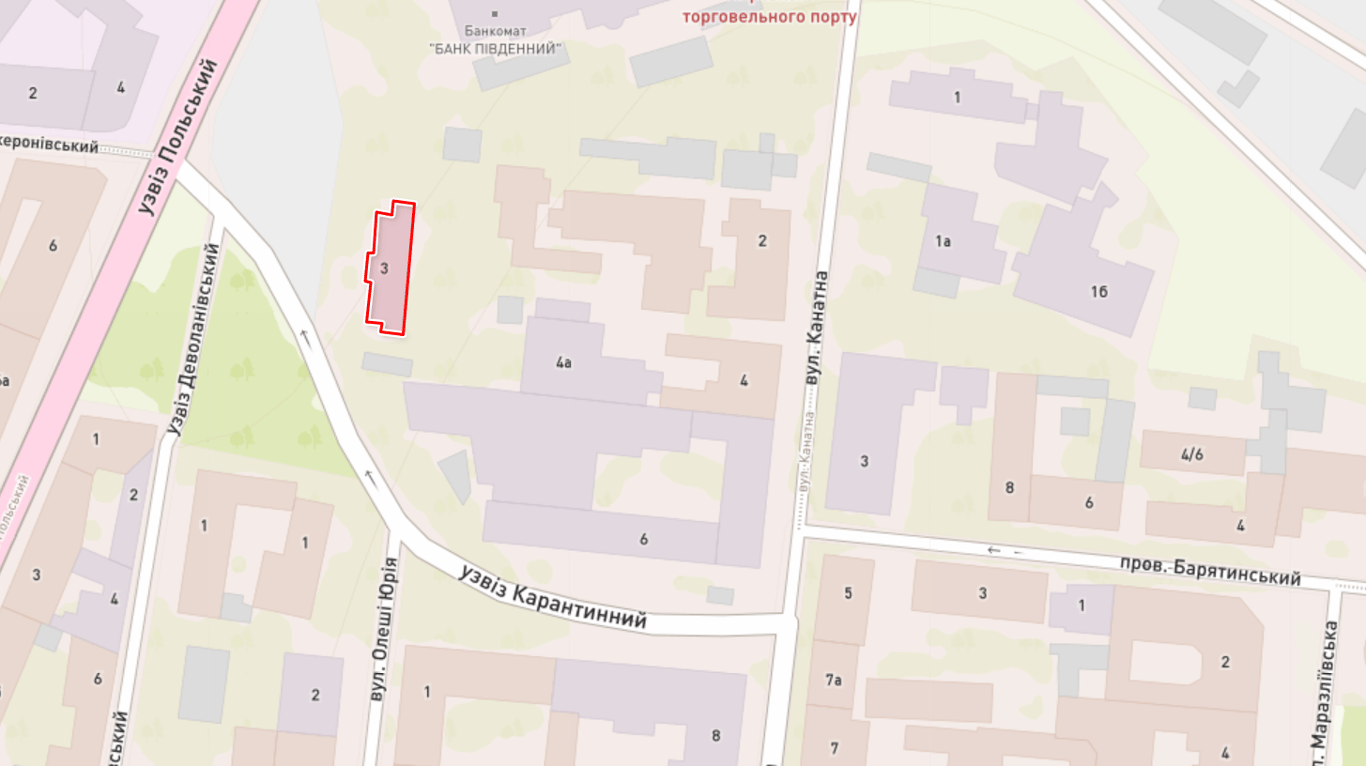 Закрытый Карантинный спуск в Одессе