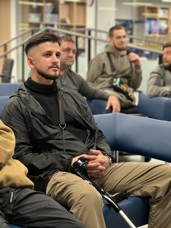 Учасники дискусії для ветеранів