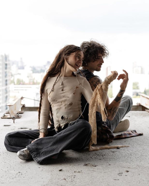 Jerry Heil и Владимир Дантес на съемках первого совместного клипа