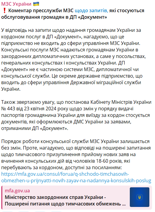 МИД украины консульство