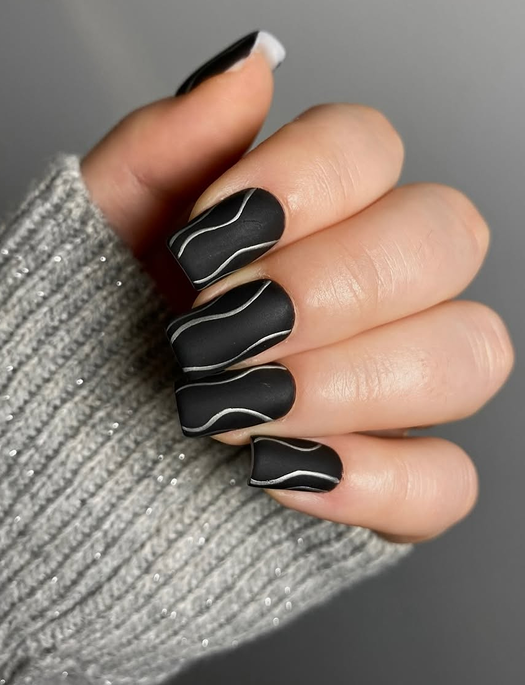 Fresh Black Nail Designs