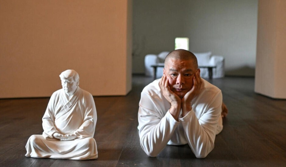 статуя Трампа в виде Будды