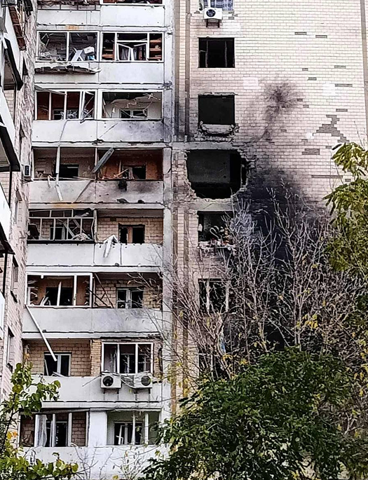 Який вигляд має знищена в Києві квартира після атаки 26 жовтня