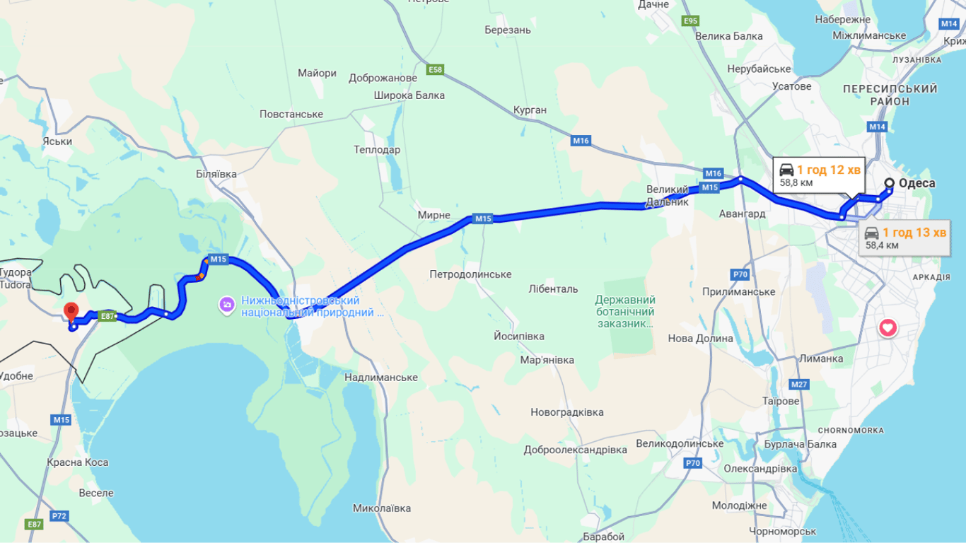 Затори на трасі Одеса-Рені