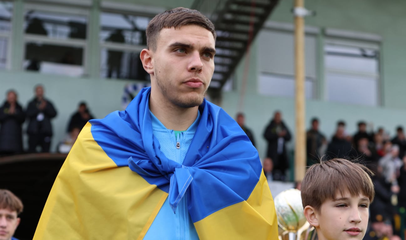 Матвей Пономаренко перед матчем 1/2 Кубка Украины Буковины с Динамо 21 апреля 2026 года